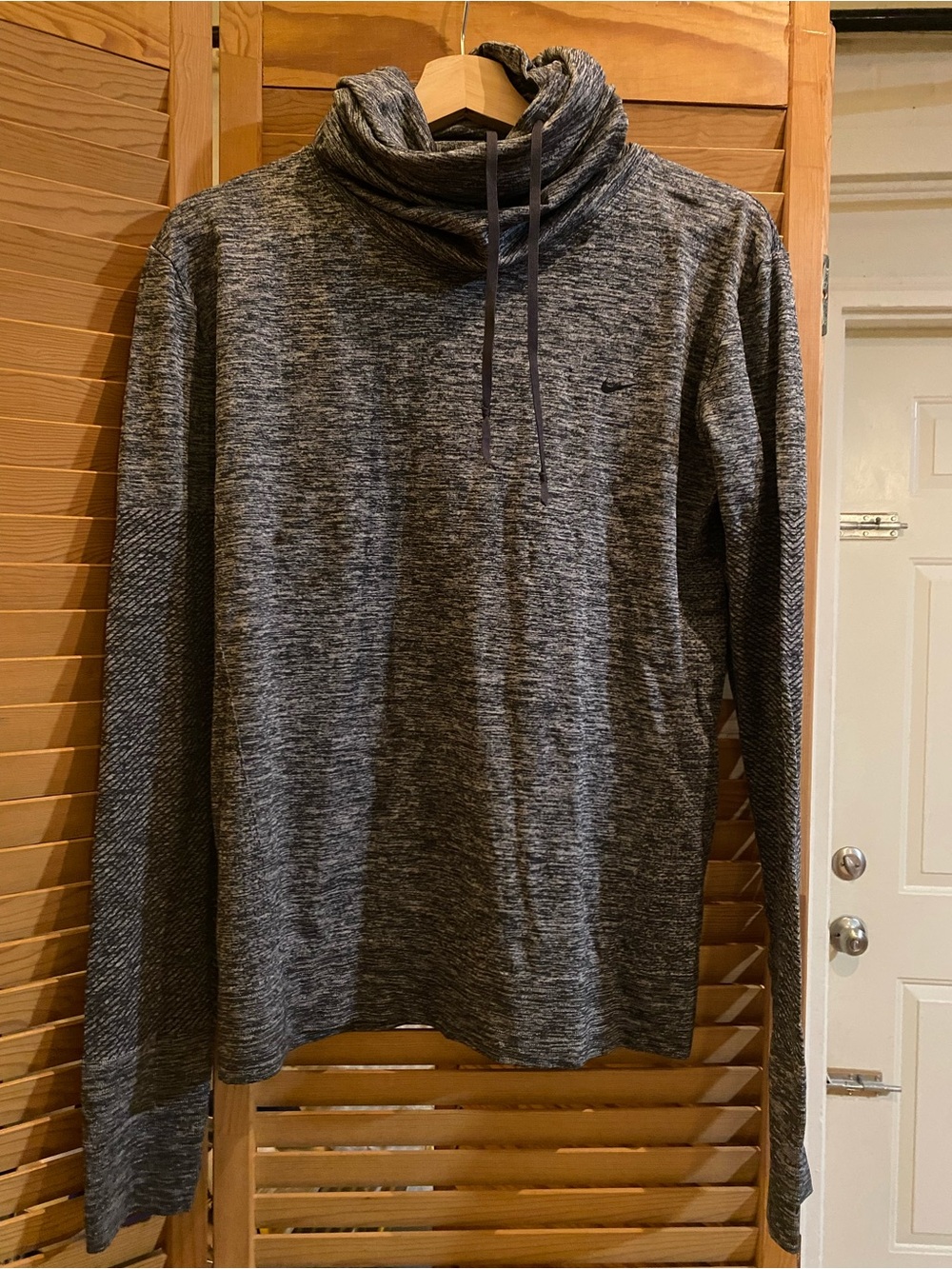 Women’s Gray Heather Funnel Neck Sweater